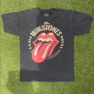 The Rolling Stones 50 Year Anniversary T-shirt *REPRINT* Men's Size Large